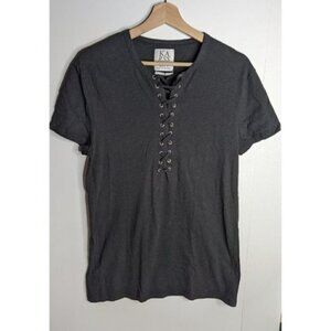 [Revolve] Zoe Karssen | Black Lace-up Tee